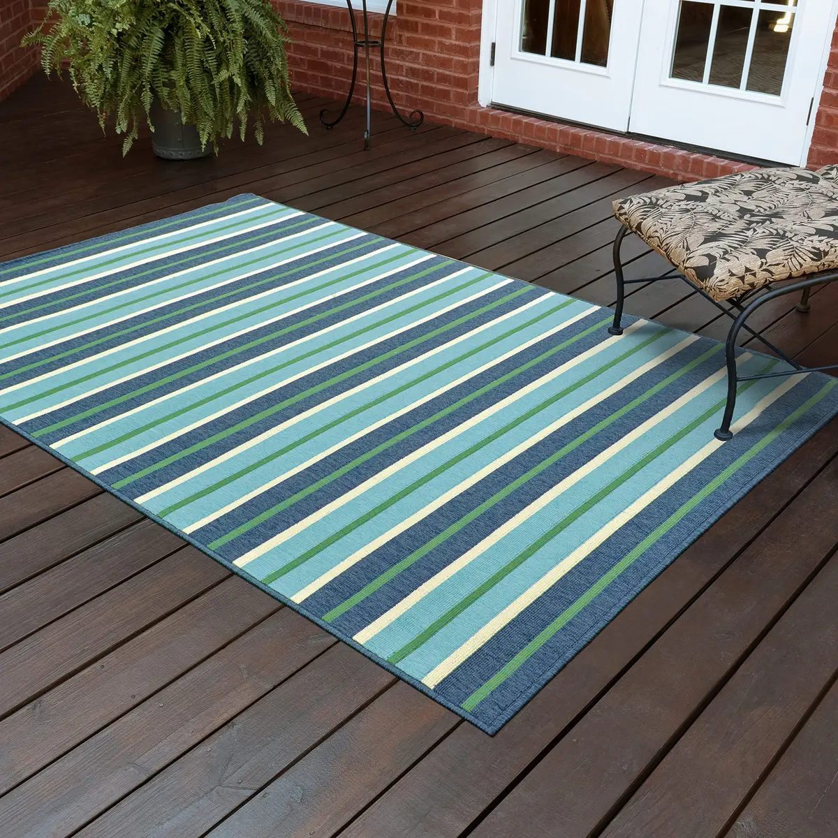 Oriental Weavers Meridian Indoor/Outdoor Rug 3'7" x 5'6" | Water & Fade Resistant - main product image