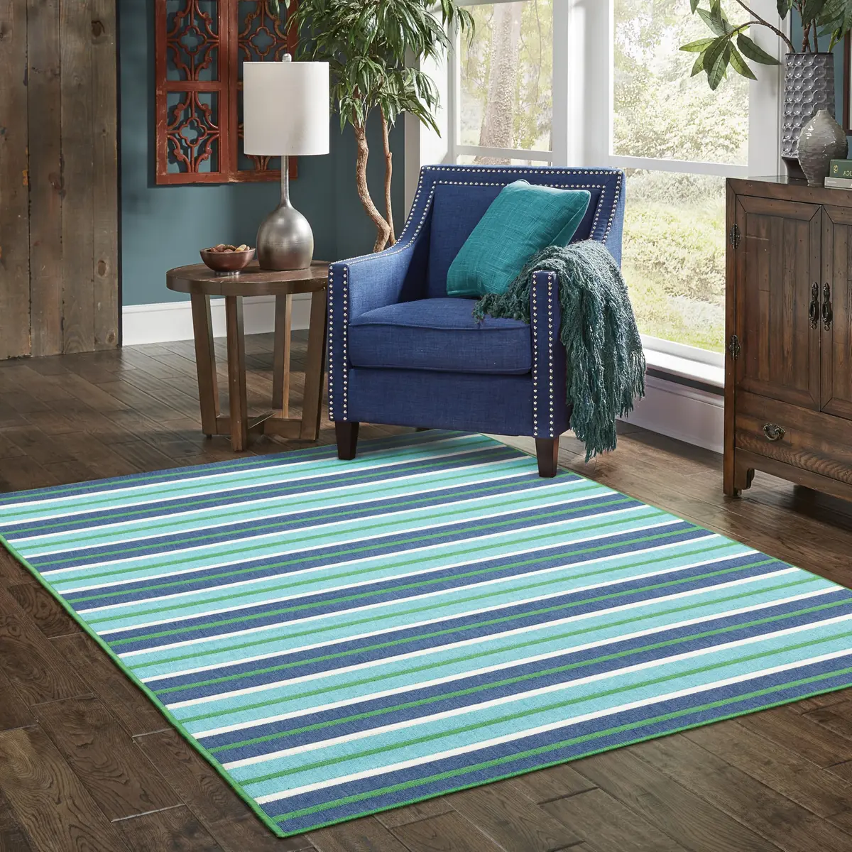 Oriental Weavers Meridian Indoor/Outdoor Rug 3'7" x 5'6" | Water & Fade Resistant - view 5
