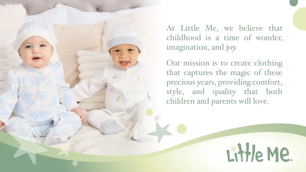 Little Me Baby Boy Clothes 2-Piece Footie & Cap Set 100% Cotton | Newborn, Puppy - view 2
