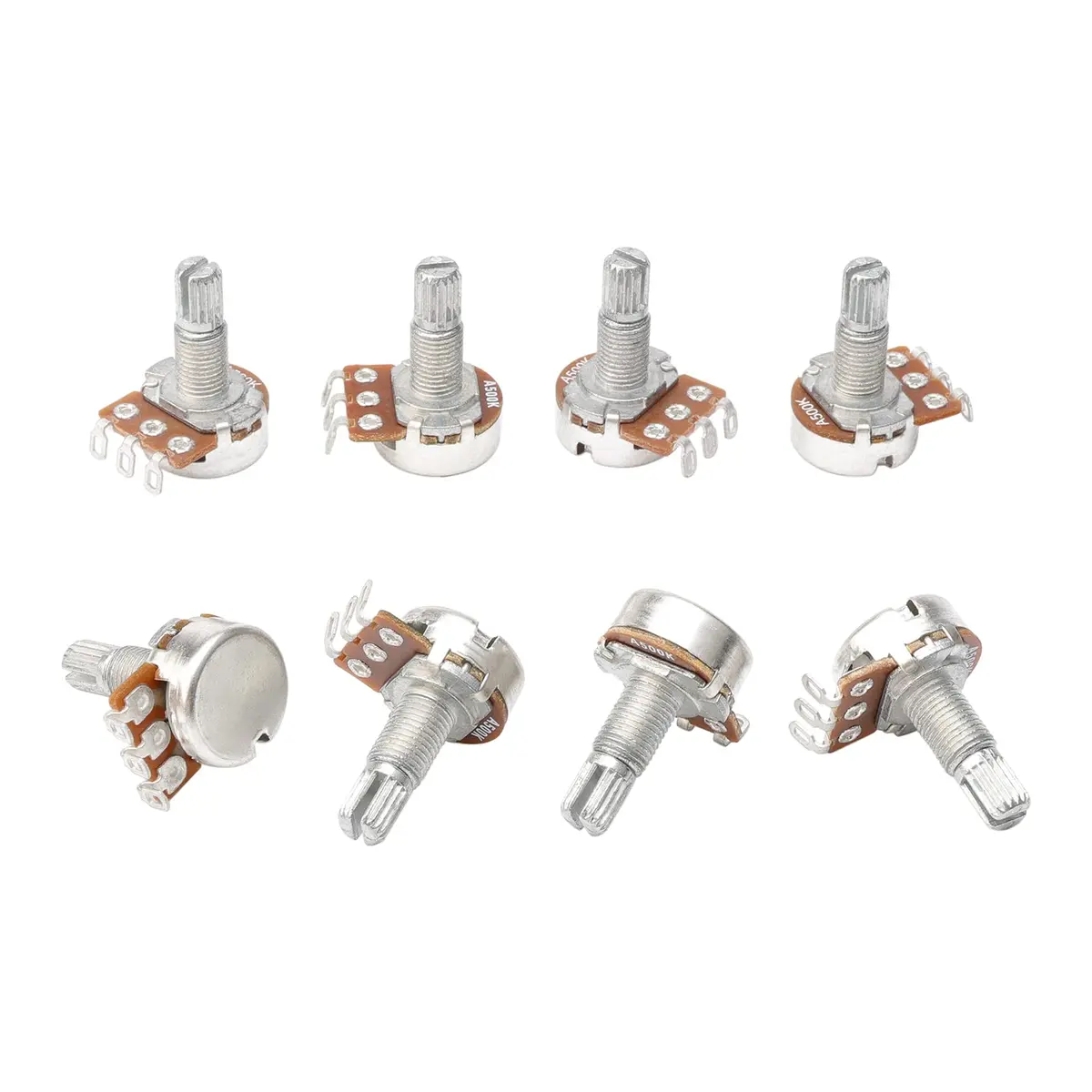 Swhmc A500K Ohm Guitar Potentiometer 1/4" Split Shaft 10-Pack | Volume Tone Control - view 7