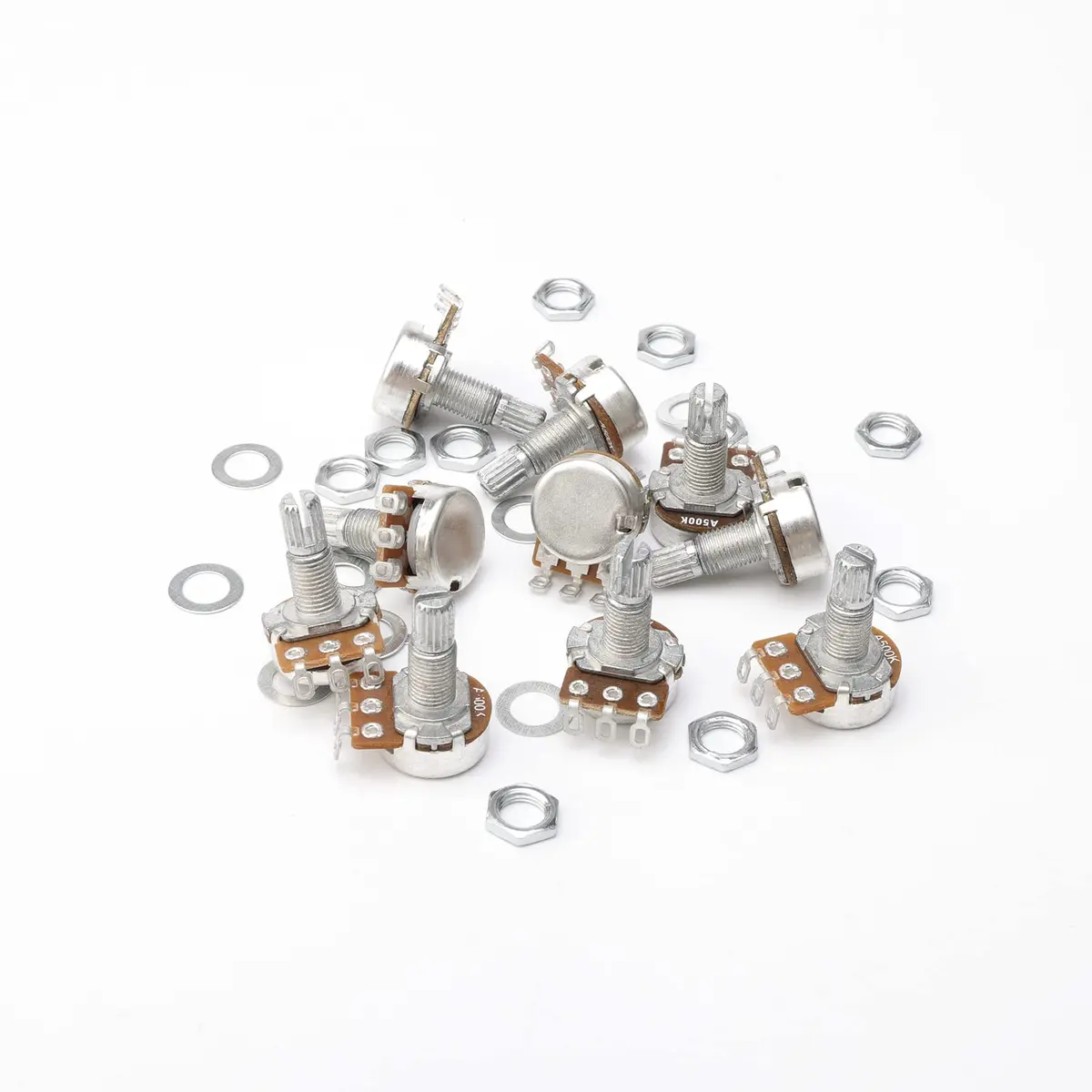 Swhmc A500K Ohm Guitar Potentiometer 1/4" Split Shaft 10-Pack | Volume Tone Control - view 2