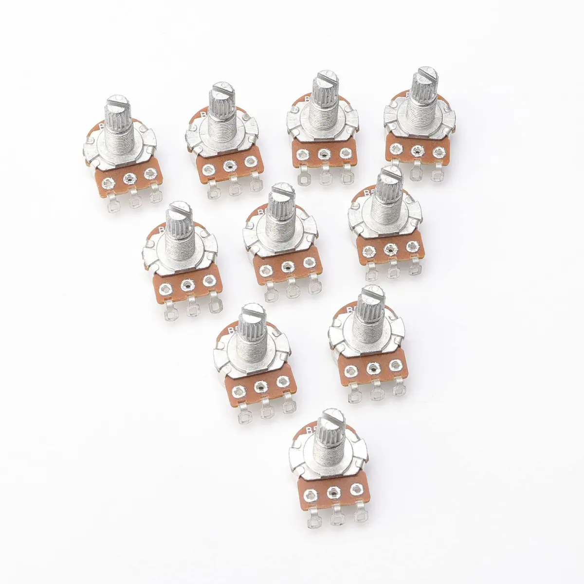Swhmc Guitar Potentiometer Audio Pots B500K Ohm Replacement 16.5mm Base Dia 18mm Shaft Pack of 10 - view 6
