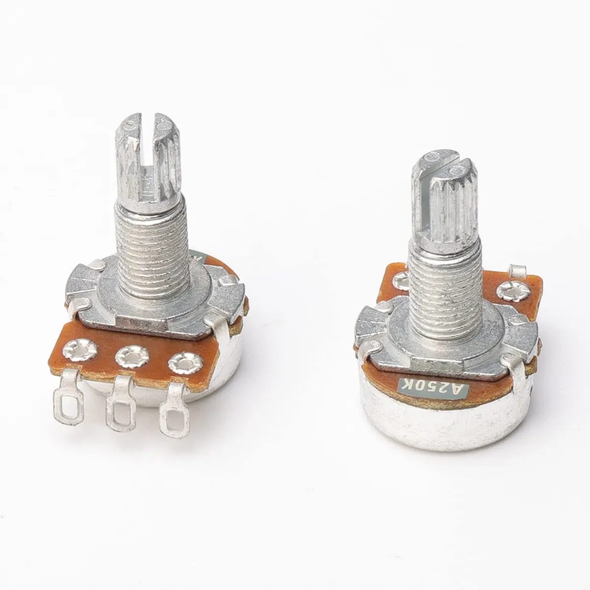Swhmc A250K Ohm Guitar Potentiometer, 6mm Shaft, Pack of 10 | Smooth Audio Taper for Volume and Tone Controls - view 3