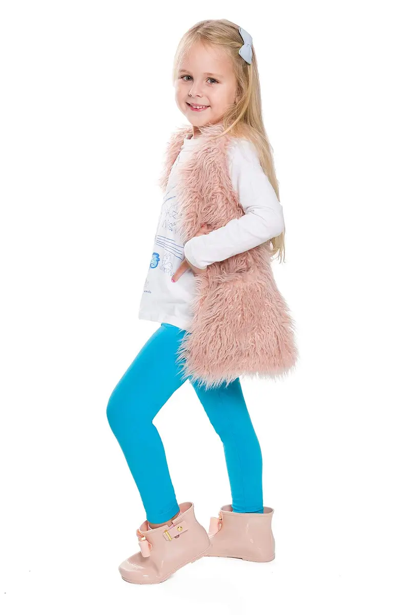 FUTURO FASHION Girls Cotton Leggings Full Length | Soft, Elastic & Trendy for Ages 2-13 - main product image