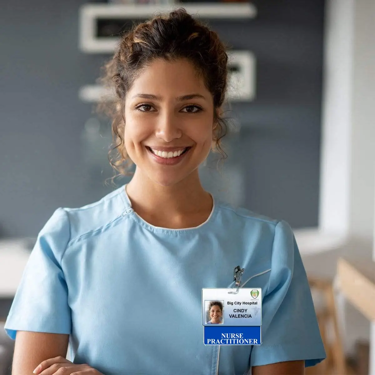 Specialist ID Nurse Practitioner Badge Buddy - Heavy Duty Horizontal | Waterproof, Spill & Tear Proof ID Card Backer for Medical Staff - view 5