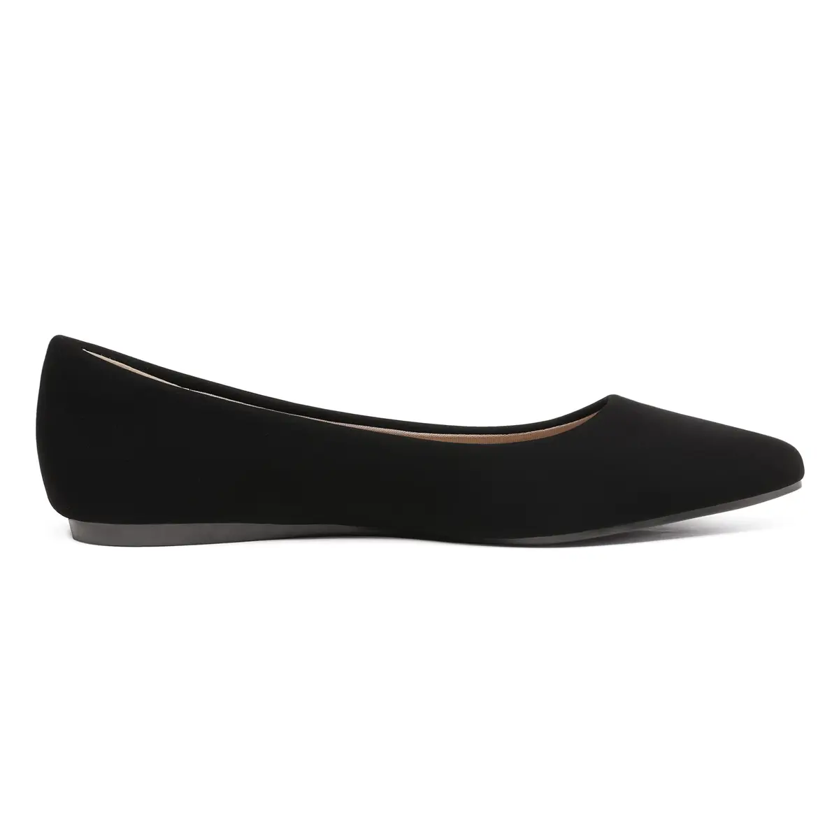 DREAM PAIRS Women's Dress Ballet Flats 6 | Pointed Toe, Faux Suede, Supportive Insole - view 3