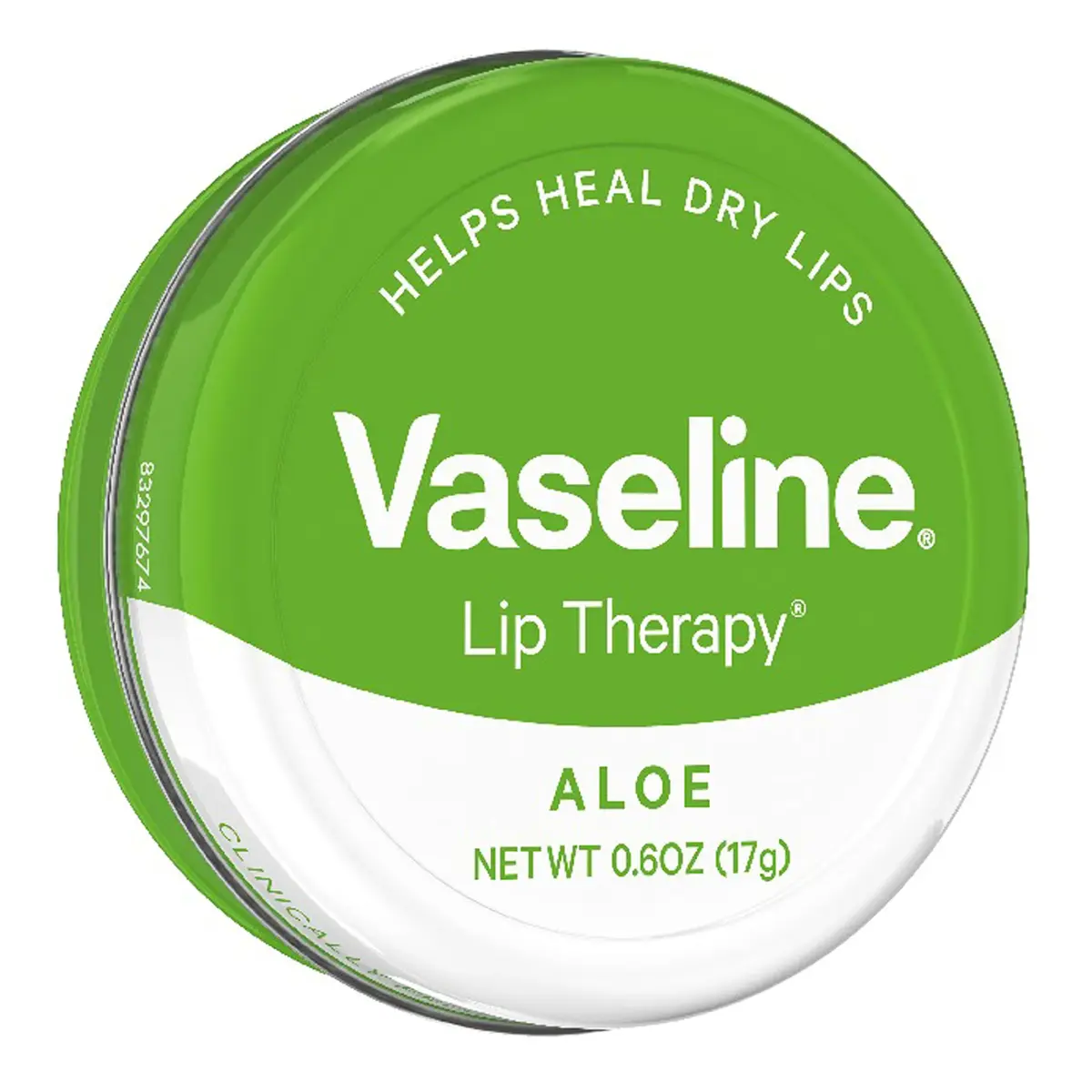 Vaseline Lip Therapy Aloe Vera Tin Lip Balm 0.6 oz (17 g) | Clinically Proven Healing for Dry Lips - view 2
