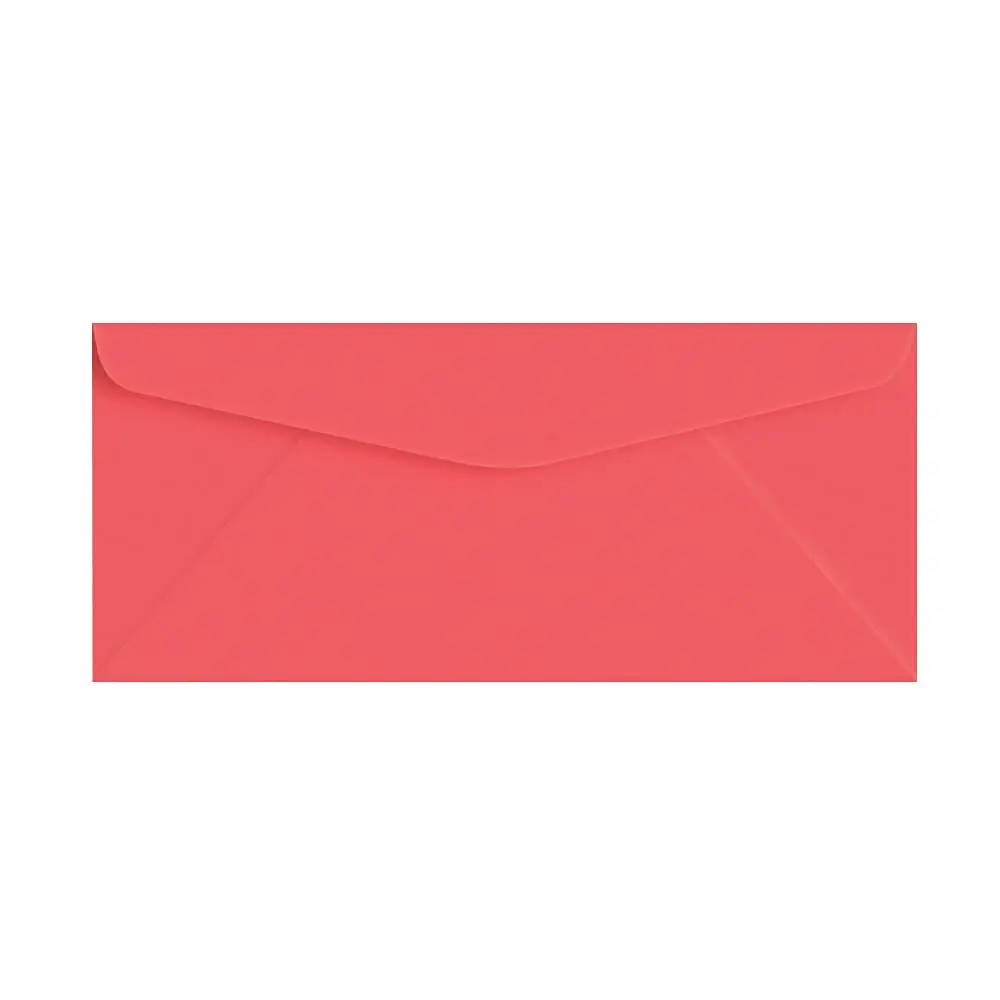 S Superfine Printing Rocket Red Bright Color #10 Envelopes | 4 1/8" x 9 1/2" | Bulk Pack of 50 - main product image