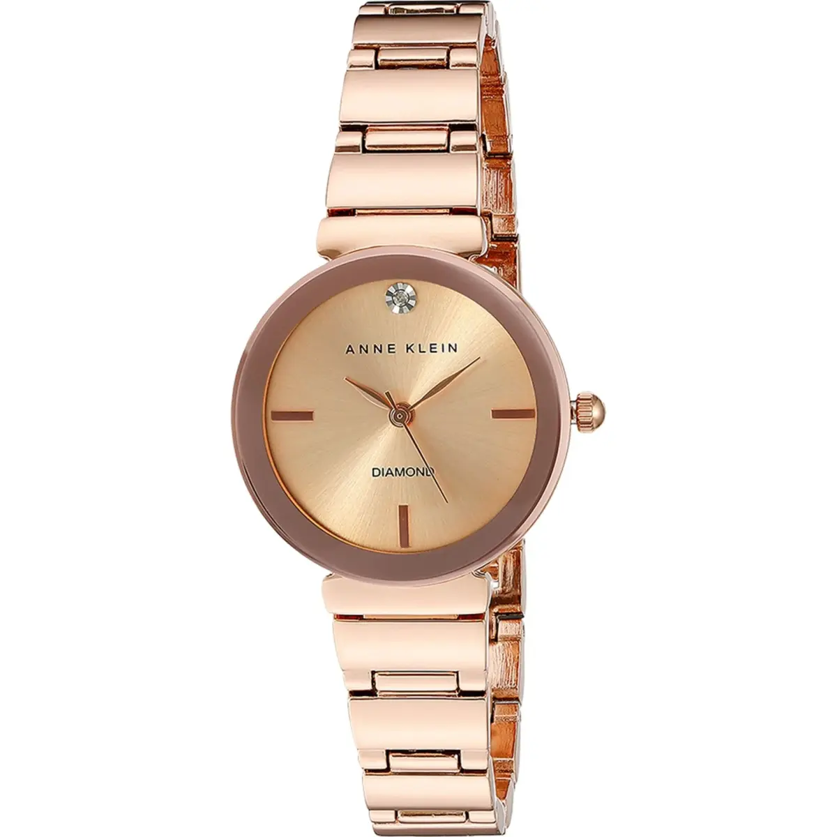 Anne Klein Women's Genuine Diamond Dial Bracelet Watch 28mm (1.10 in) | Japanese Quartz Movement - main product image