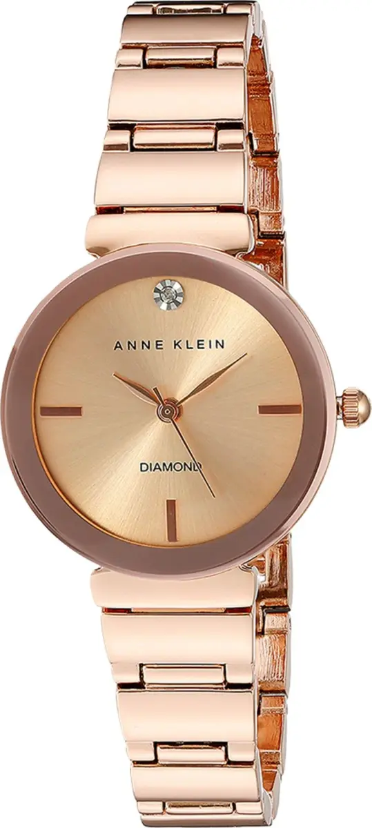 Anne Klein Women's Genuine Diamond Dial Bracelet Watch 28mm (1.10 in) | Japanese Quartz Movement - main product image