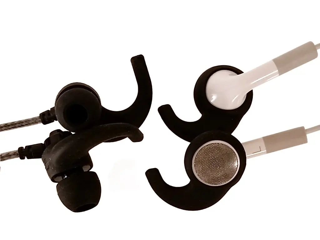 Far End Gear BudLoks Earphone Sport Grips for in-Ear and Ear Canal Earbuds, Black | Secure Fit for Active Use - view 2