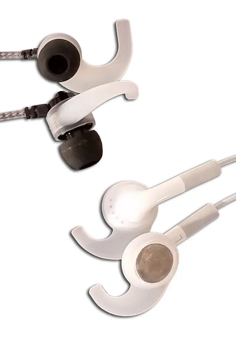 Far End Gear BudLoks Earphone Sport Grips for in-Ear and Ear Canal Earbuds, Clear | Soft Silicone Locking Wings for Active Use - view 3