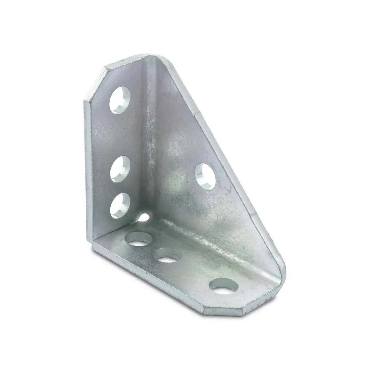 UNISTRUT P2484-EG 7 Hole 90 Degree Gusseted Angle Connector Bracket Steel | Heavy Duty, Zinc-Plated - main product image