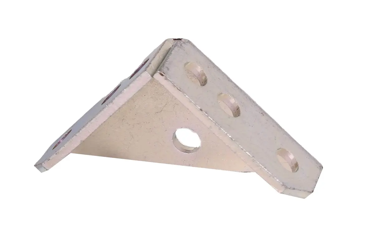 UNISTRUT P2484-EG 7 Hole 90 Degree Gusseted Angle Connector Bracket Steel | Heavy Duty, Zinc-Plated - view 2