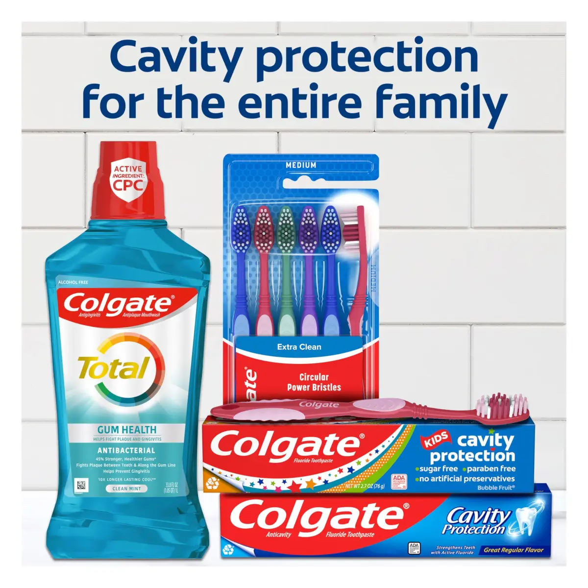 Colgate Cavity Protection Toothpaste with Fluoride, Minty Great Regular Flavor, 6 Oz Tube | ADA Accepted - view 7