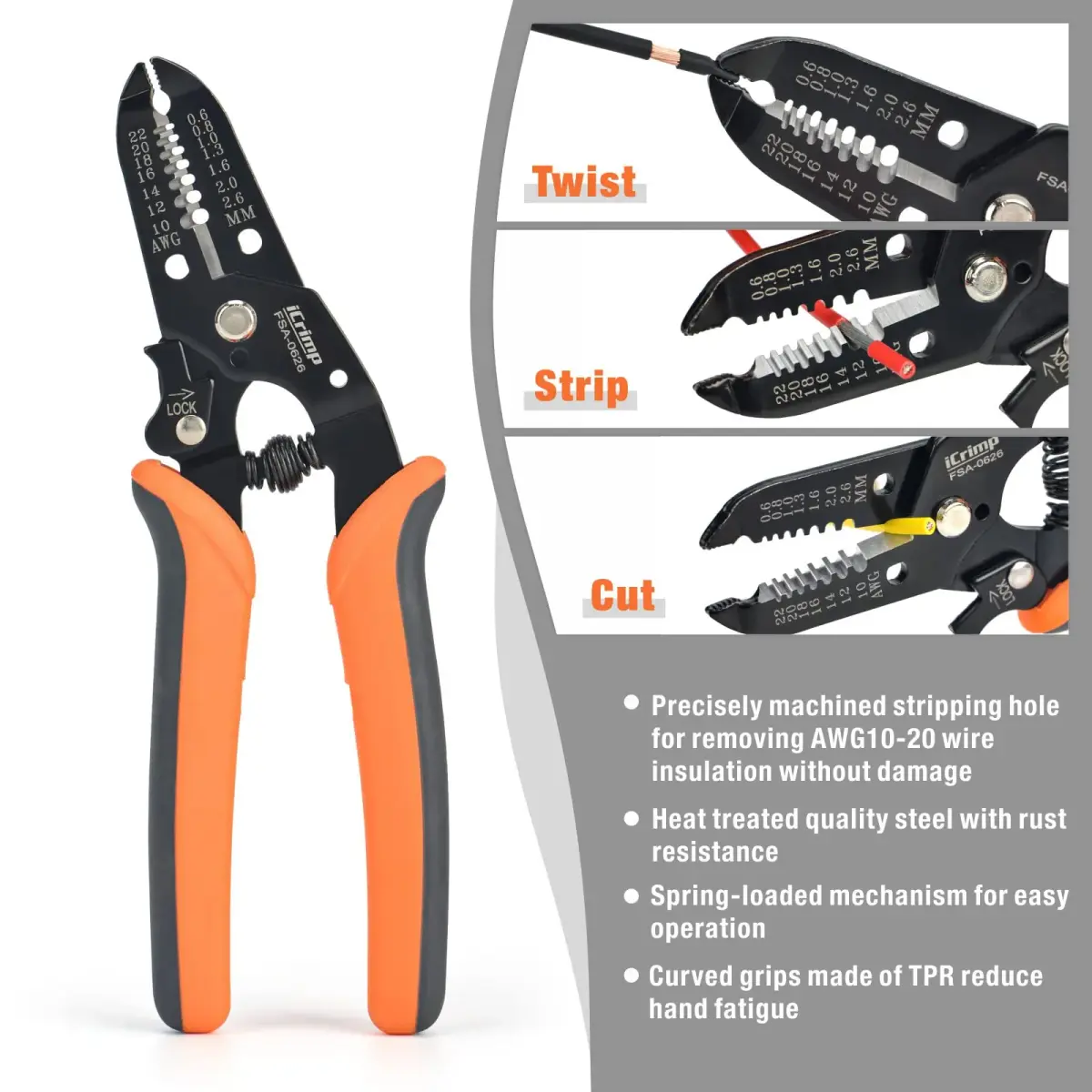 IWISS Ratchet Wire Crimping Tool Set with 5 Interchangeable Jaws & Wire Stripper | 1 Kg Tool Set - view 6