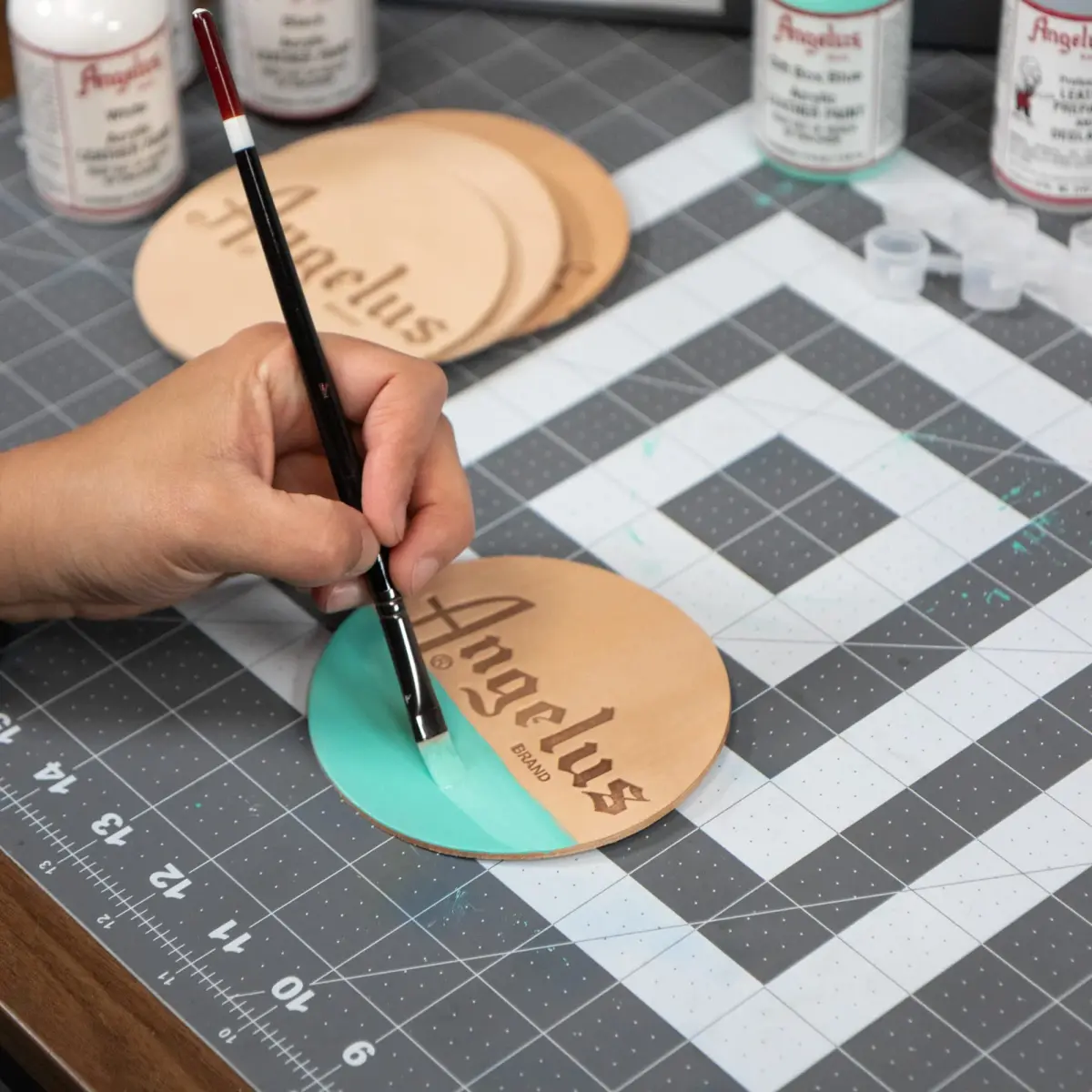 Angelus Acrylic Leather Paint, Brick Color, 1 Fl Oz (30ml) | USA-Sourced Craft Paint - view 7