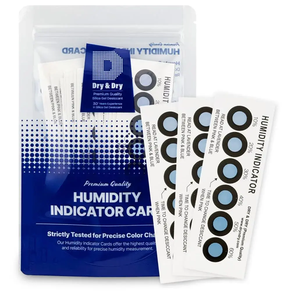 Dry & Dry Humidity Indicator Cards 20 Pack (Reusable) - 10-60% RH, 6 Spots | Industrial Grade Moisture Monitoring - view 4