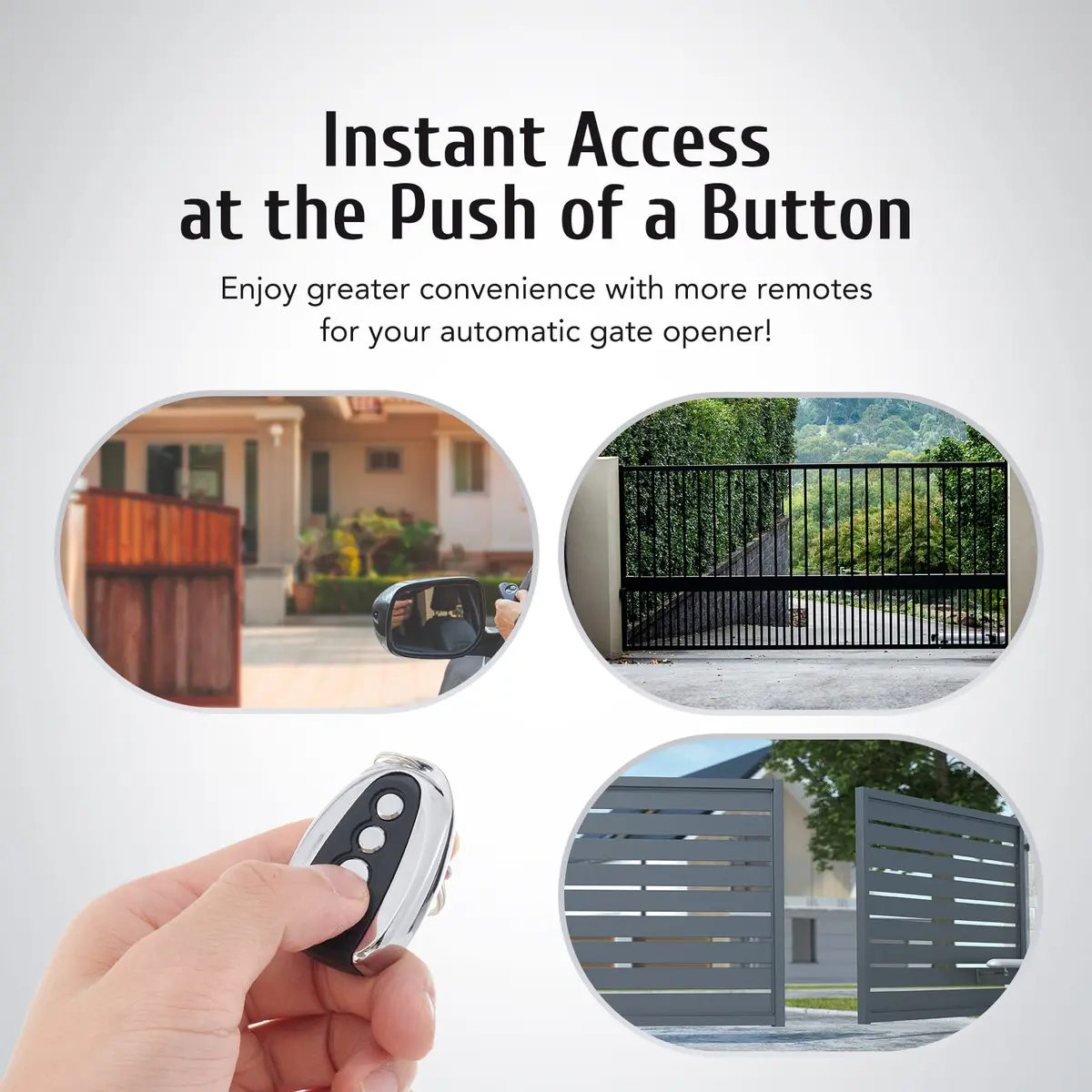 CO-Z Remote Control for Automatic Gate Openers | 100 Ft Range, Auto Close, Wireless Security - view 3