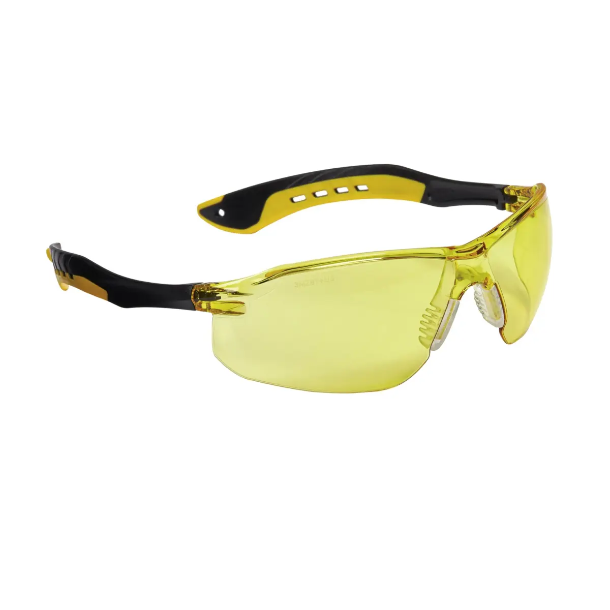 3M Flat Temple Safety Eyewear with Amber Lens | Impact Resistant & UV Protection - main product image