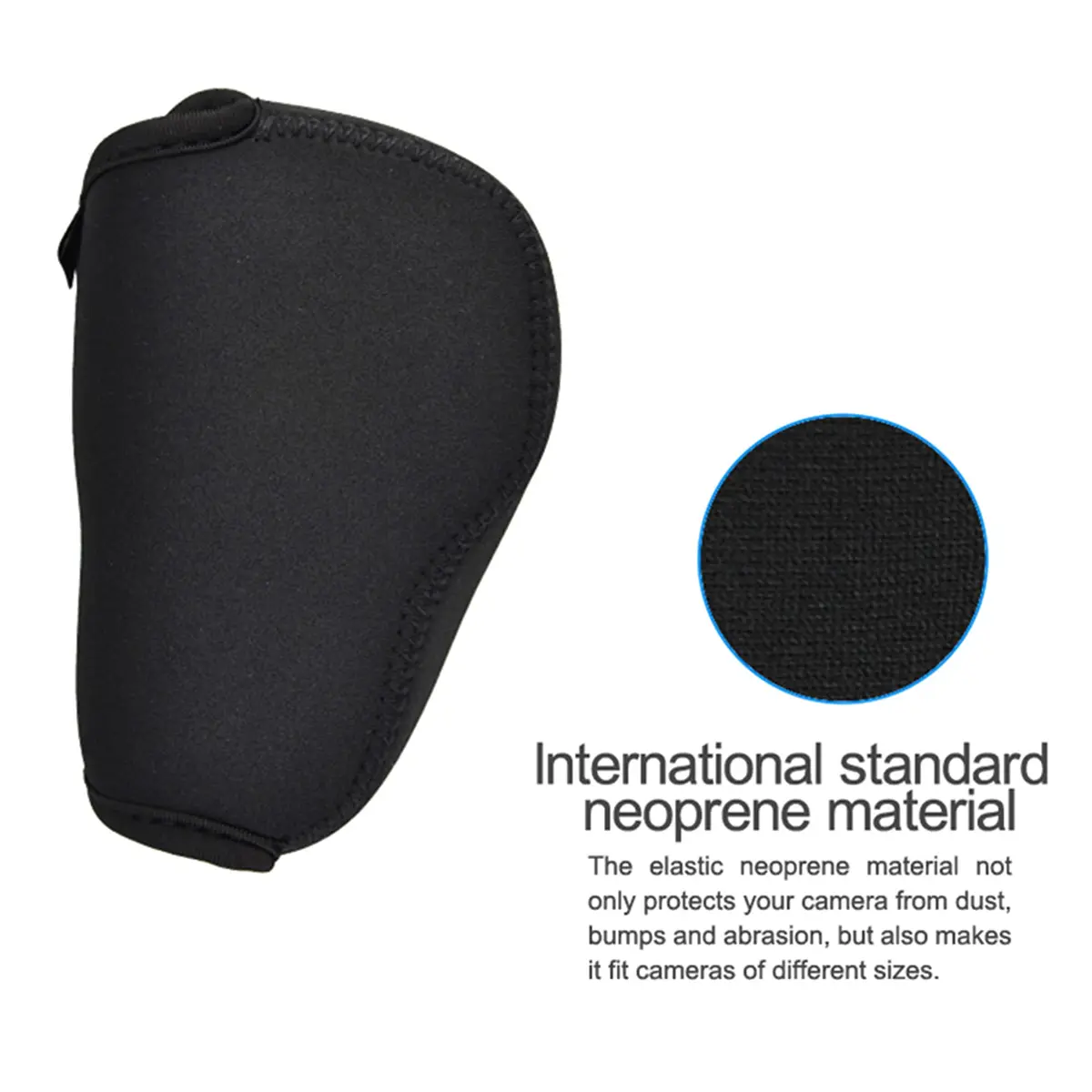 JJC Neoprene Camera Case Pouch for Compact Camera + Lens Below 4.7x2.9x3.4" | Waterproof, Elastic & Stylish - view 4
