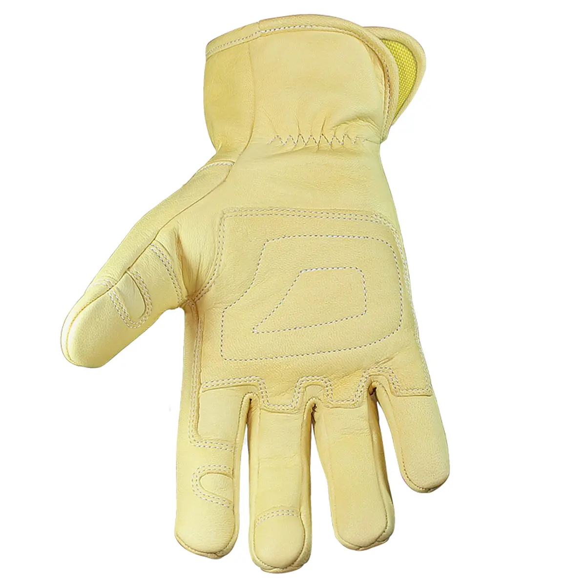 Youngstown Glove Leather Ground Utility Gloves for Men - Kevlar Lined - Cut, Puncture, Flame Resistant, Arc Rated, Tan, Large - view 2
