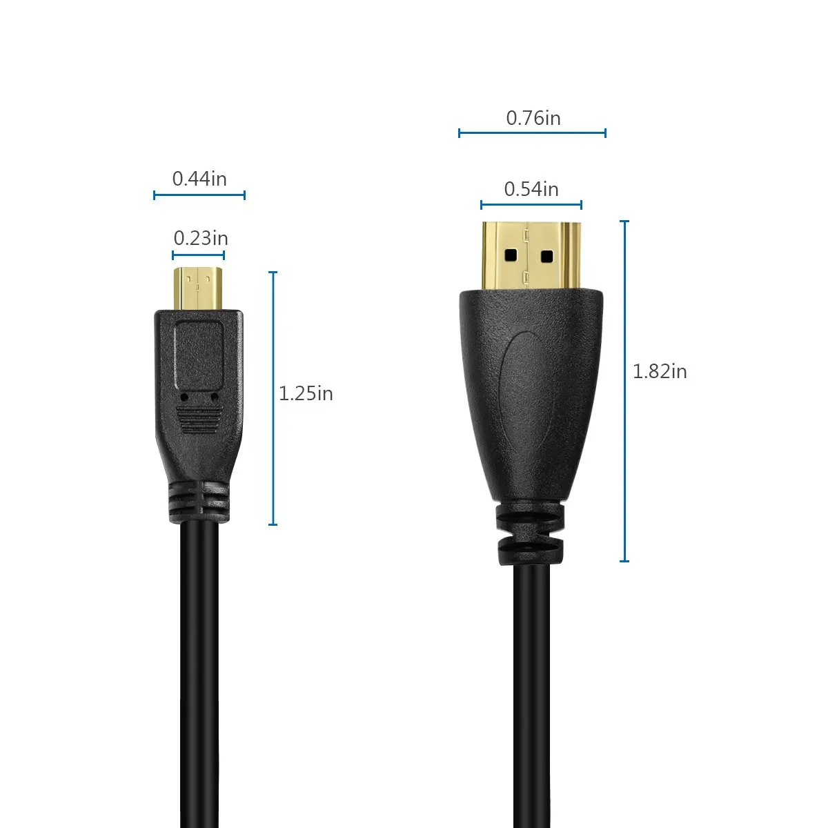 UCEC Coiled Micro HDMI to HDMI Cable 3.2FT | 4K HDR Support, Flexible & Portable - view 2