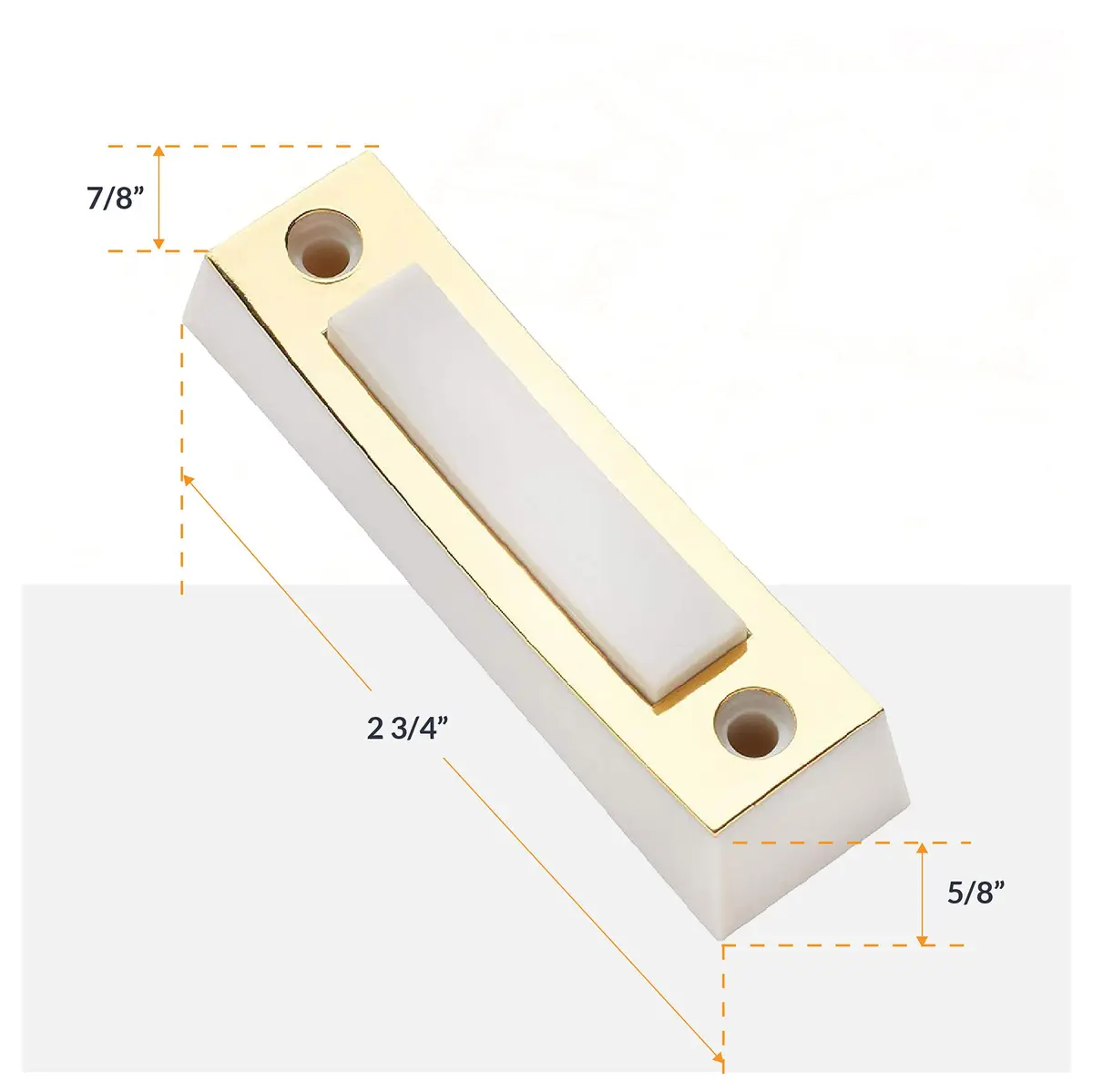 Newhouse Hardware Electric 2-Tone Door Bell Chime Kit with 16V Transformer & Lighted Buttons | Wired Doorbell System - view 5