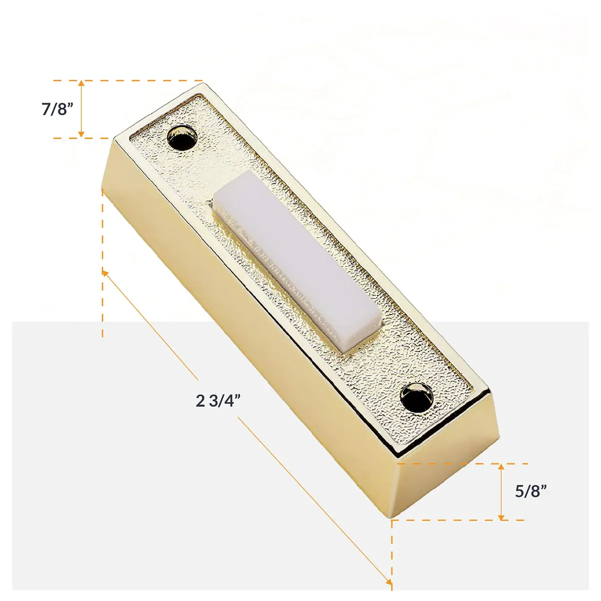 Newhouse Hardware Electric 2-Tone Door Bell Chime Kit with 16V Transformer & Lighted Buttons | Wired Doorbell System - view 4