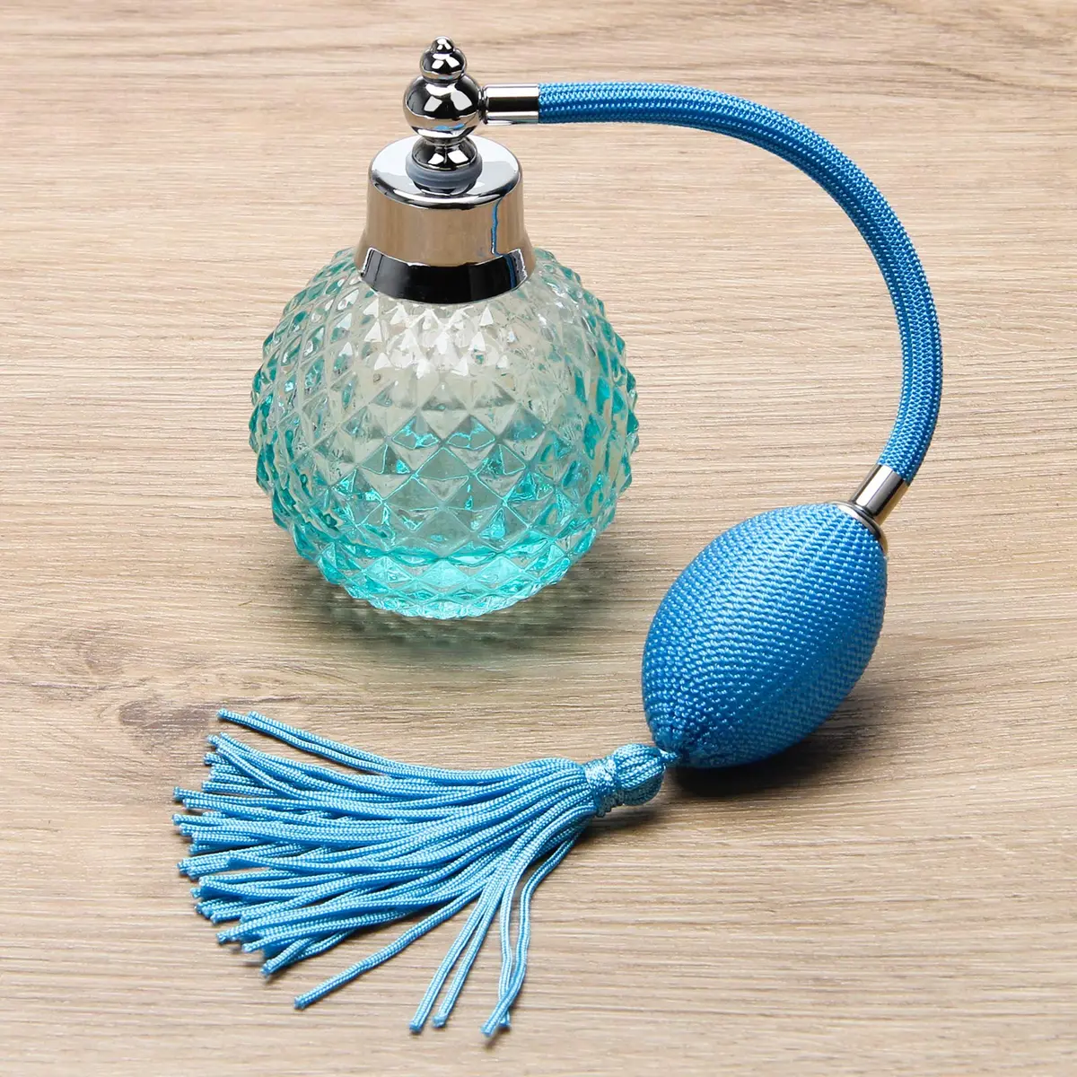 Coolrunner 100 ml Perfume Bottle, Spray Empty Refillable Bottle | Vintage Crystal Design - view 5