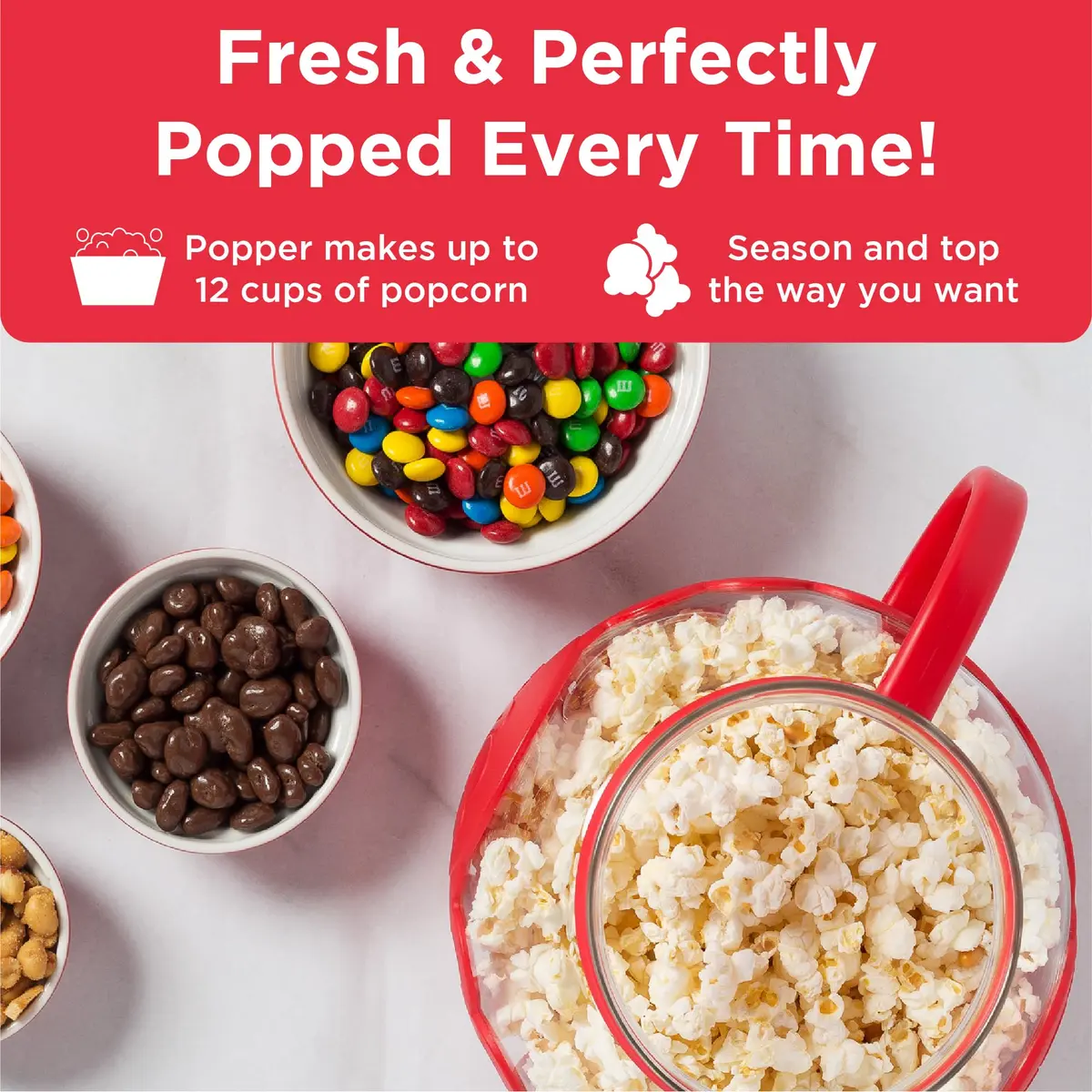 Ecolution Micro-Pop Microwave Popcorn Popper 3-Quart | Safe Glass, BPA-Free, Dishwasher Safe - view 3