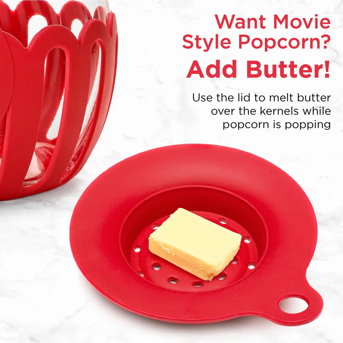 Ecolution Micro-Pop Microwave Popcorn Popper 3-Quart | Safe Glass, BPA-Free, Dishwasher Safe - view 4