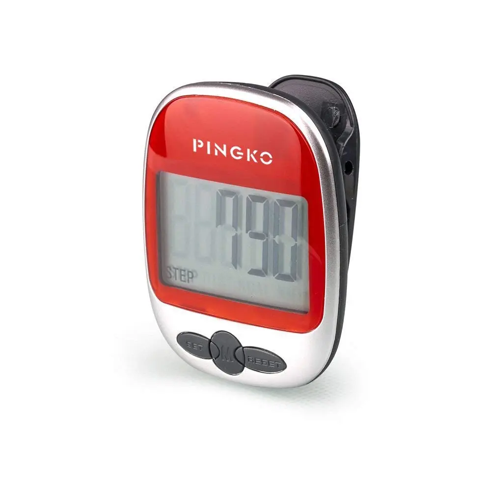 PINGKO Multi-Function Pedometer Step Counter | 5.7 cm (2.24 in) Red - main product image