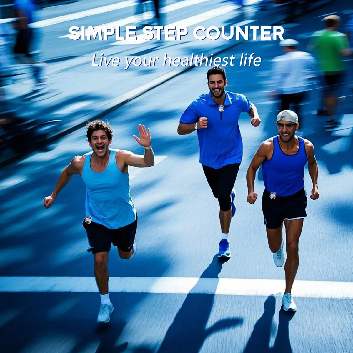 PINGKO Portable LCD Pedometer Step Counter with Calories & Distance Tracking - Blue | Accurate Tri-Axis Sensor - view 9