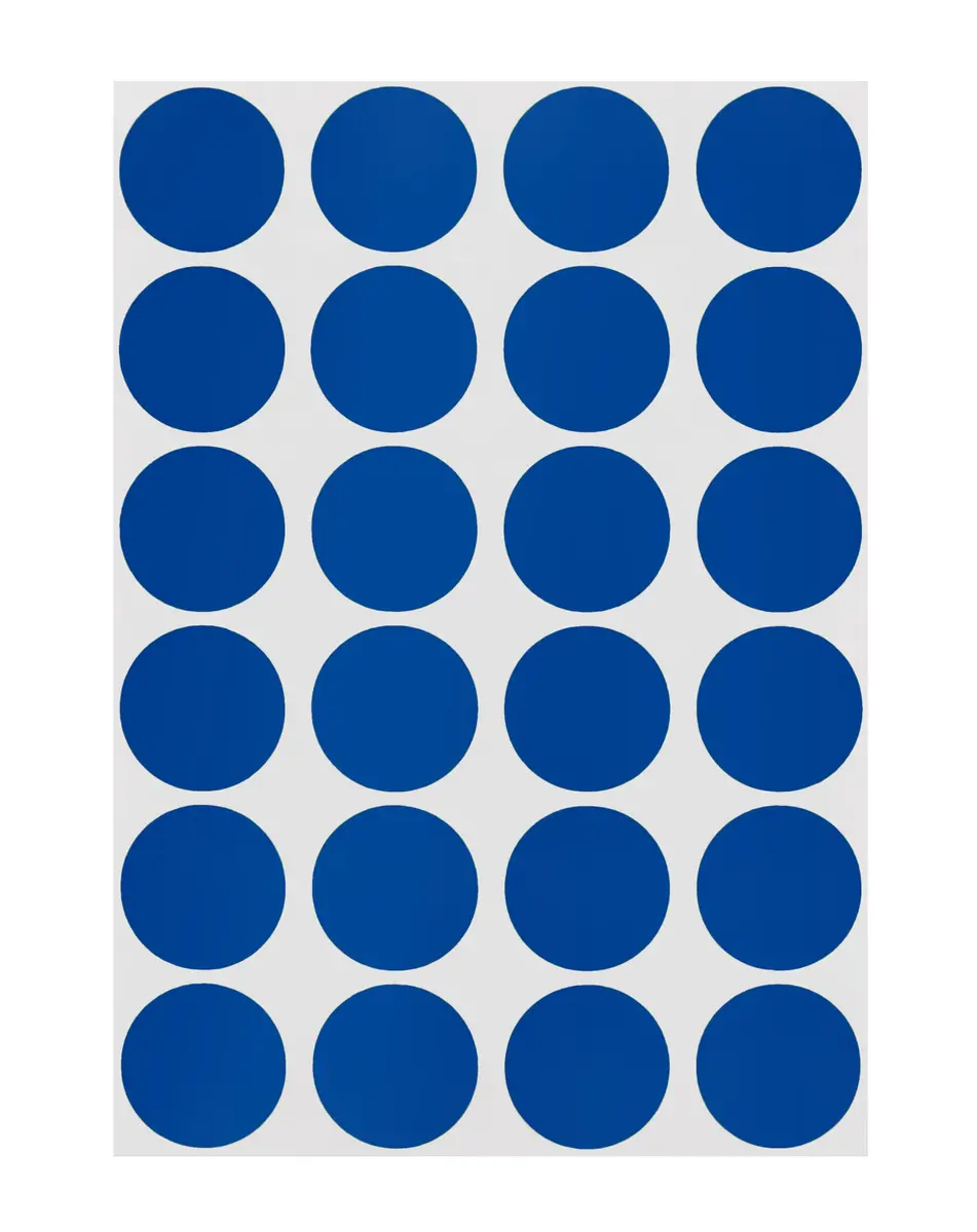 ChromaLabel Dark Blue Dot Stickers 3/4 Inch | Vibrant Color Coding for Office & Home - main product image