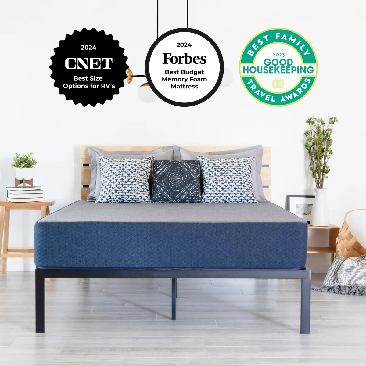 DREAMFOAM Brooklyn Bedding Copperflex Essential 6" Gel Memory Foam Mattress Queen | Made in Arizona - view 2
