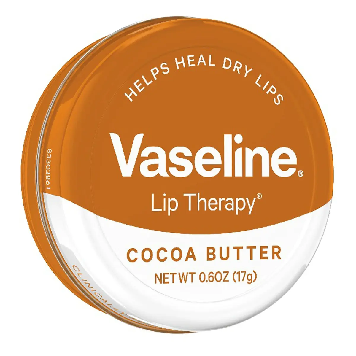 Vaseline Lip Therapy Cocoa Butter Tin Lip Balm | Intensive Healing for Dry, Chapped Lips | 0.6 oz (17 g) - view 3