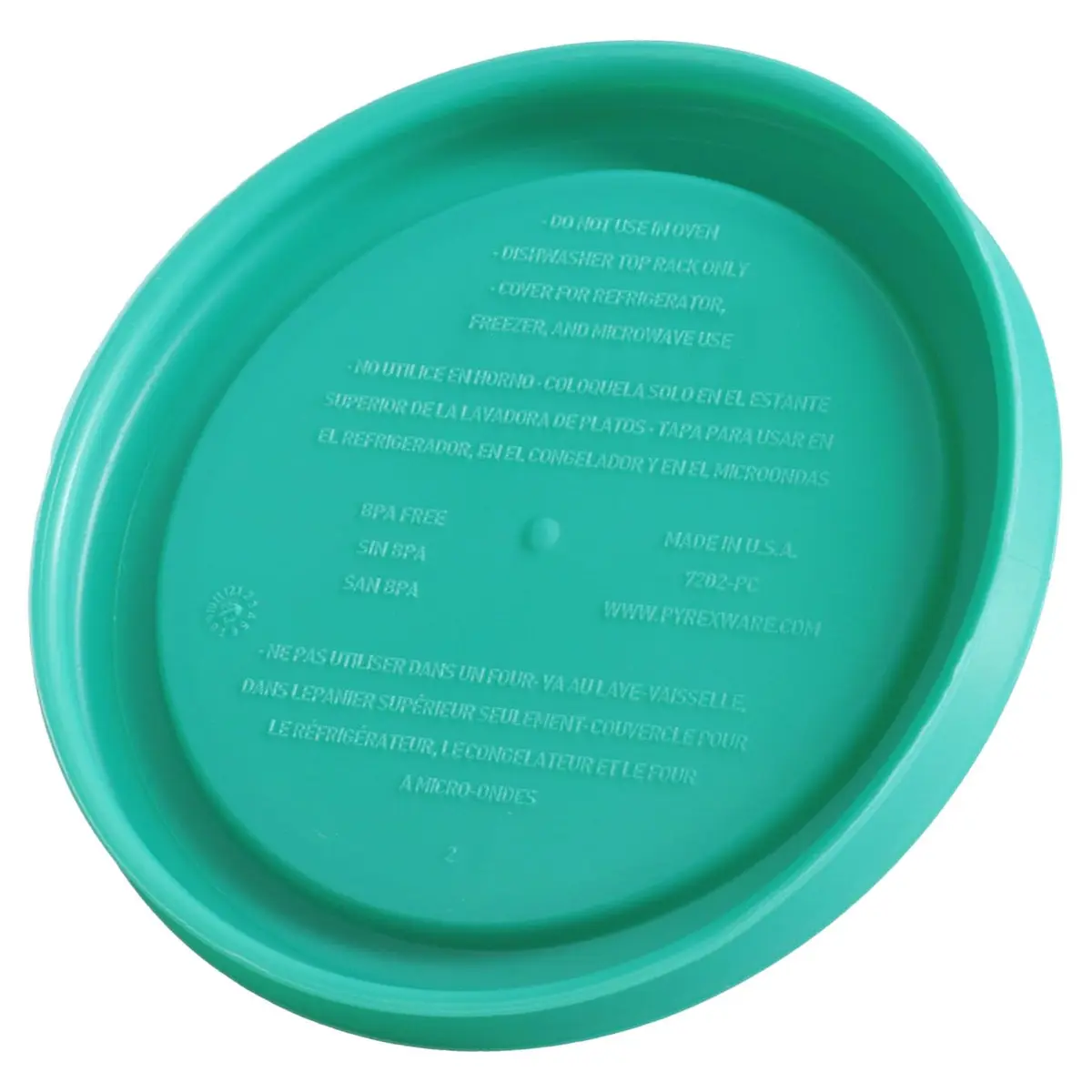 Pyrex 7202-PC Green Food Storage Lid 1 Cup (100ml / 0.13lb) | BPA-Free Plastic Container Lids for Kitchen Storage - view 4