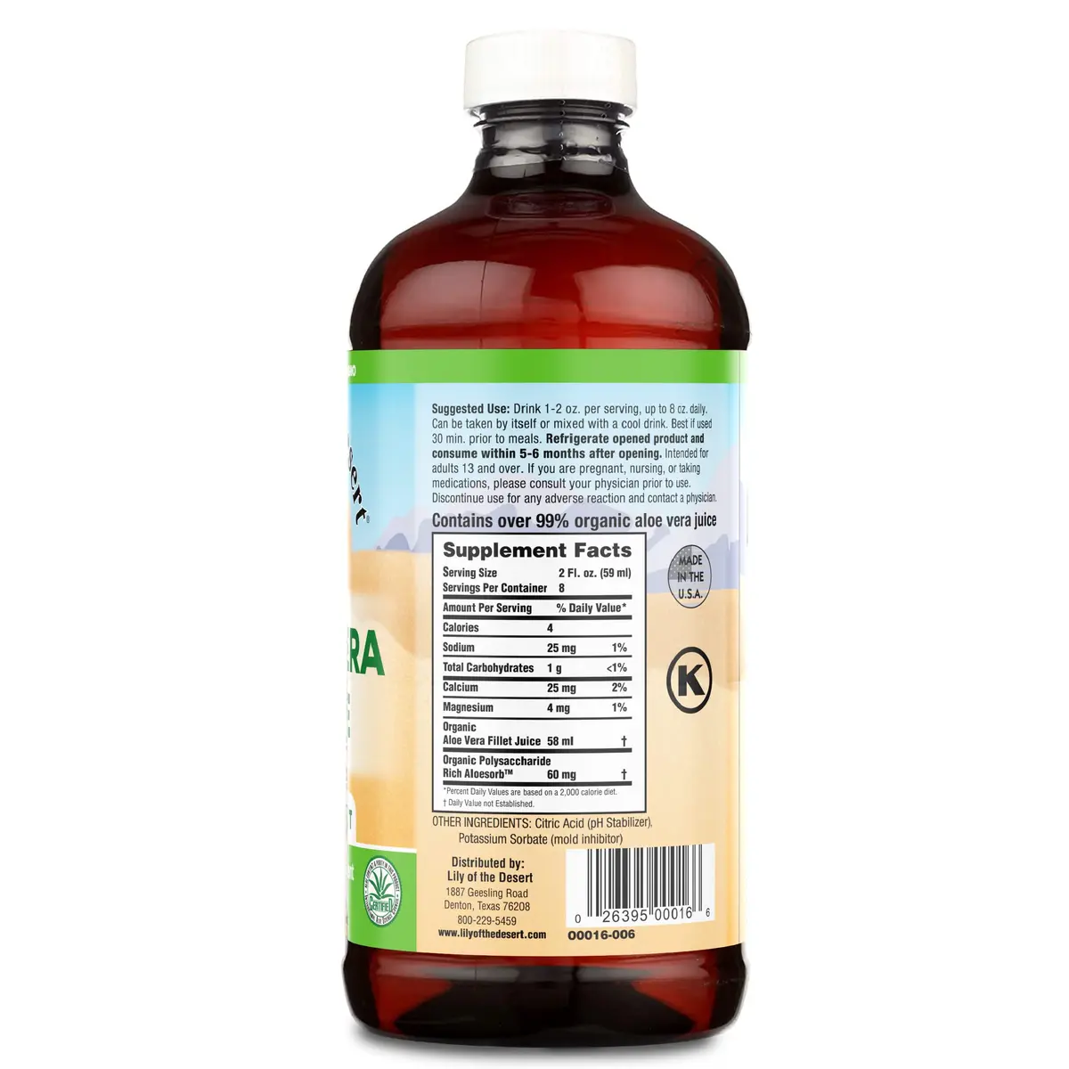 Lily of the Desert Aloe Vera Juice, Inner Fillet, Mild Taste, 16 Fl Oz | Supports Digestion & Immunity - view 2