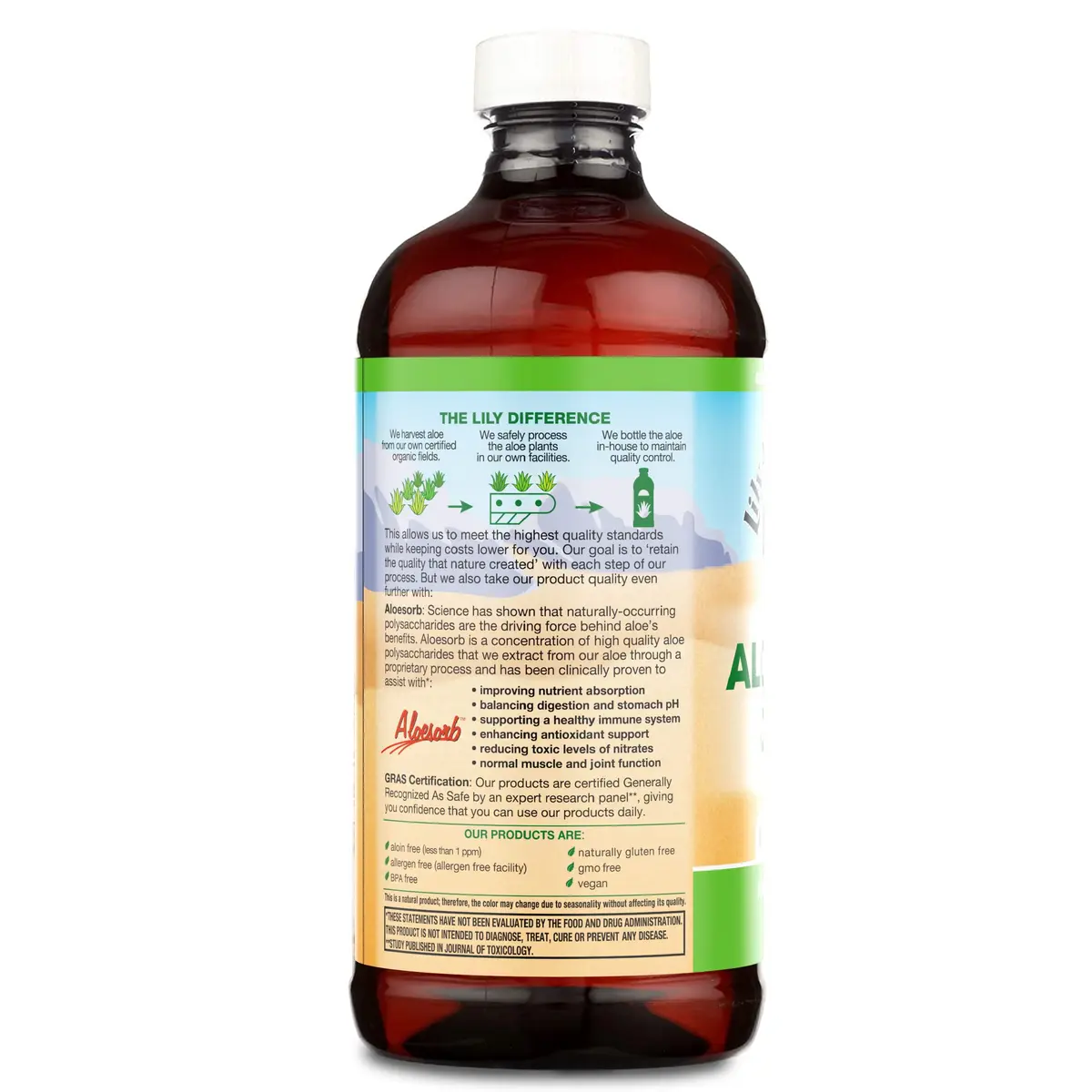 Lily of the Desert Aloe Vera Juice, Inner Fillet, Mild Taste, 16 Fl Oz | Supports Digestion & Immunity - view 3