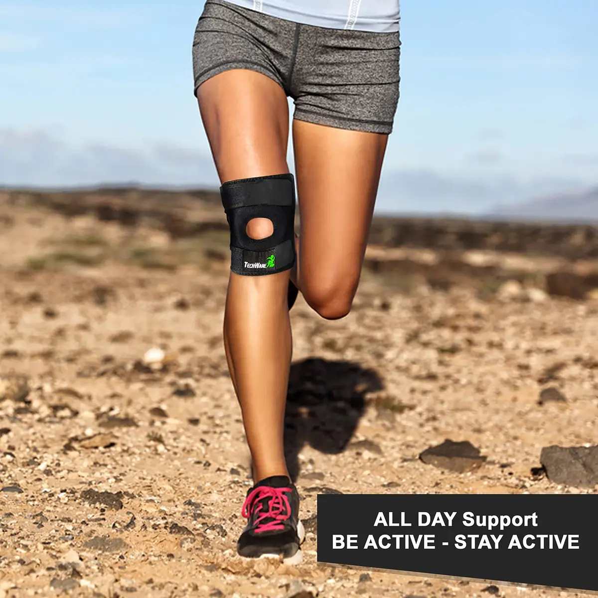 TechWare Pro Knee Brace Support - Relieves ACL, LCL, MCL, Meniscus Tear, Arthritis, Tendonitis Pain | Adjustable Bi-Directional Straps - view 5