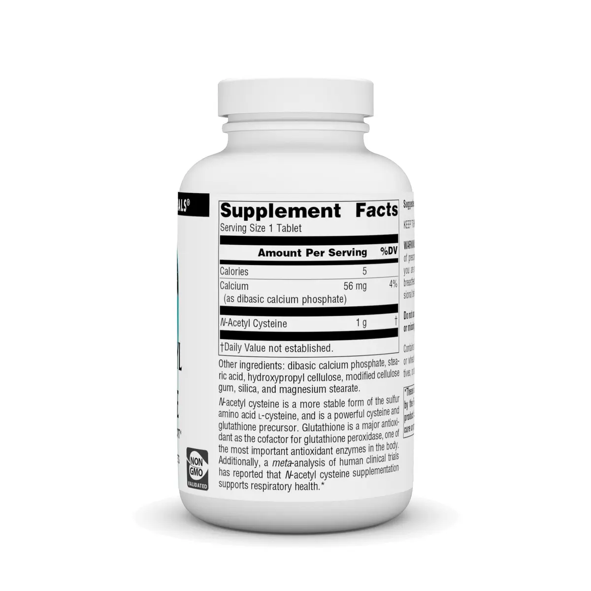 Source Naturals N-Acetyl Cysteine 1,000 mg | Antioxidant Support in 180 Tablets - view 2