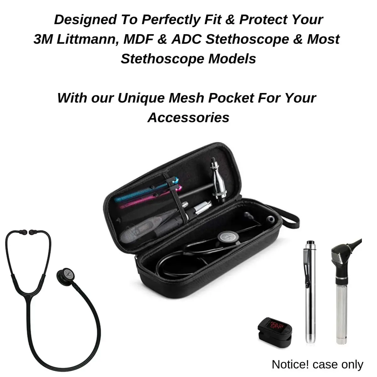 caseling Hard Stethoscope Case for Littmann Classic III & Cardiology IV | Protects Medical Tools from Drops & Dust - view 4