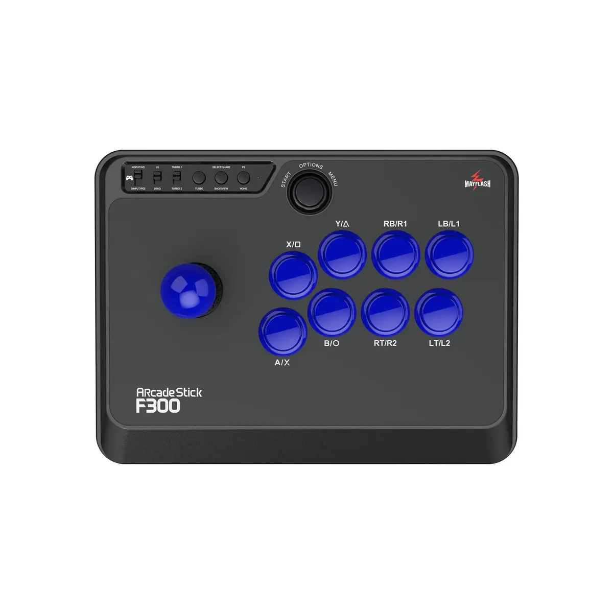 MAYFLASH F300 Arcade Fight Stick Joystick | Multi-Platform PC Controller with Turbo Function - main product image