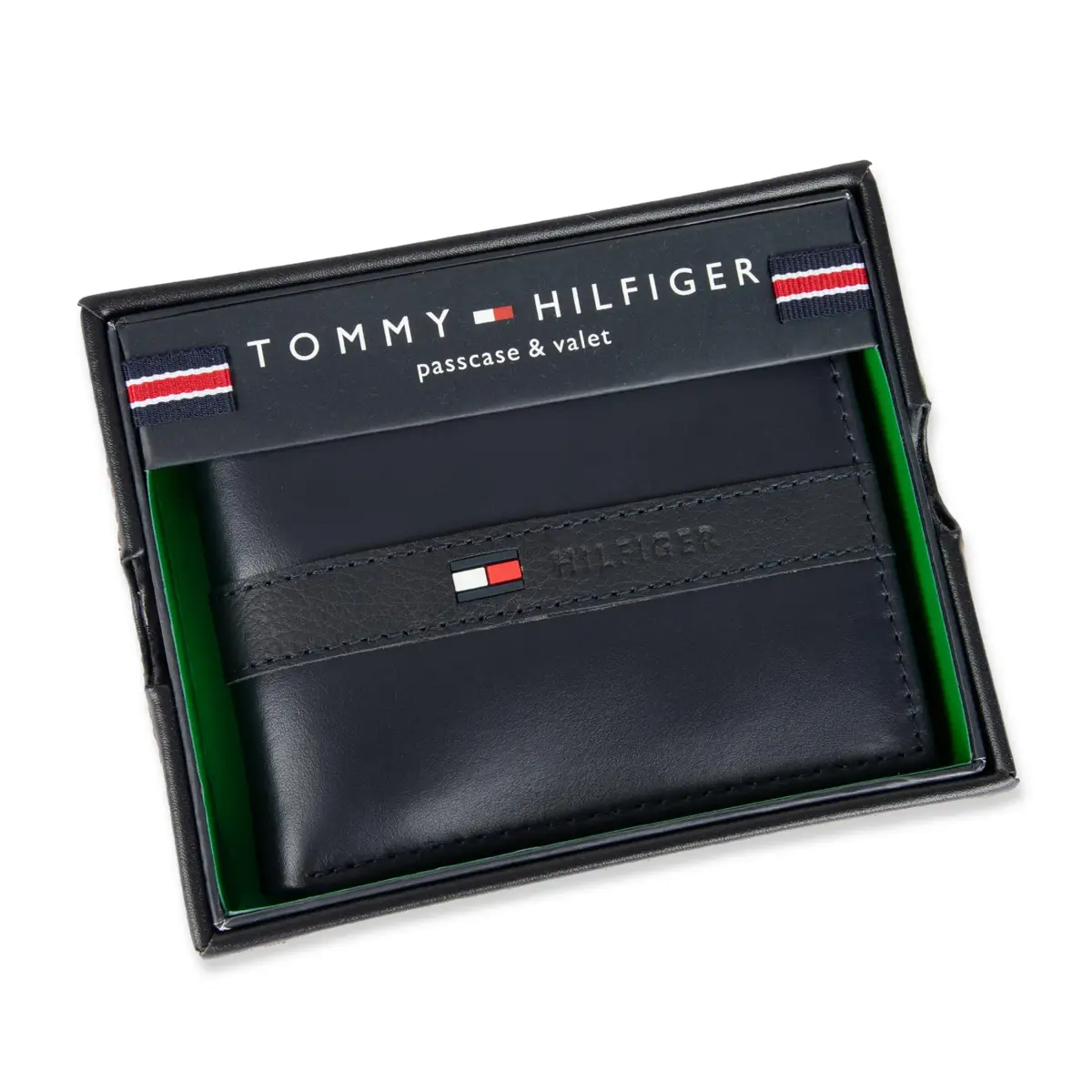 Tommy Hilfiger Men's Slim Bifold Leather Wallet with Removable ID Window, Navy Ned, 10.16 cm x 11.43 cm (4 in x 4.5 in) - view 5
