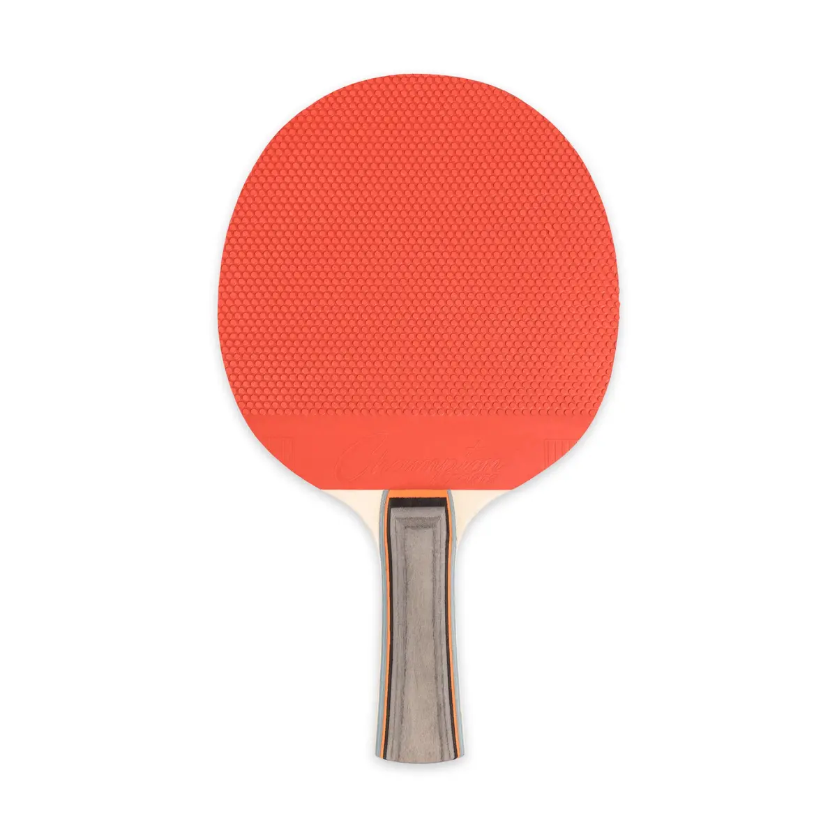 Champion Sports Table Tennis Paddle, Assorted Colors | 5 Ply Rubber Face, Straight Handle, Assorted Colors - view 3