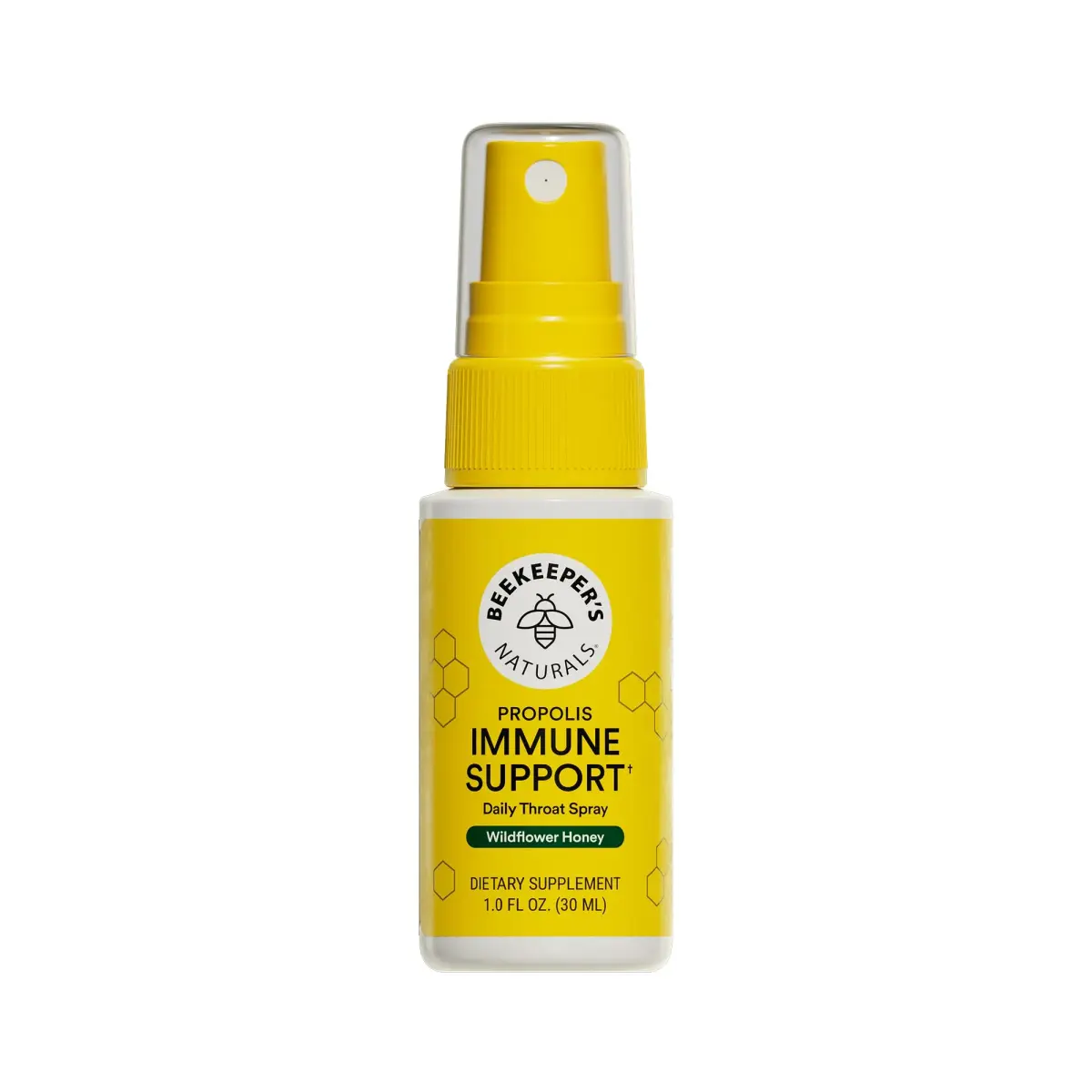 Beekeeper's Naturals Propolis Throat Spray 30 ml (1 Fl Oz) | Natural Immune Support & Antioxidants - main product image