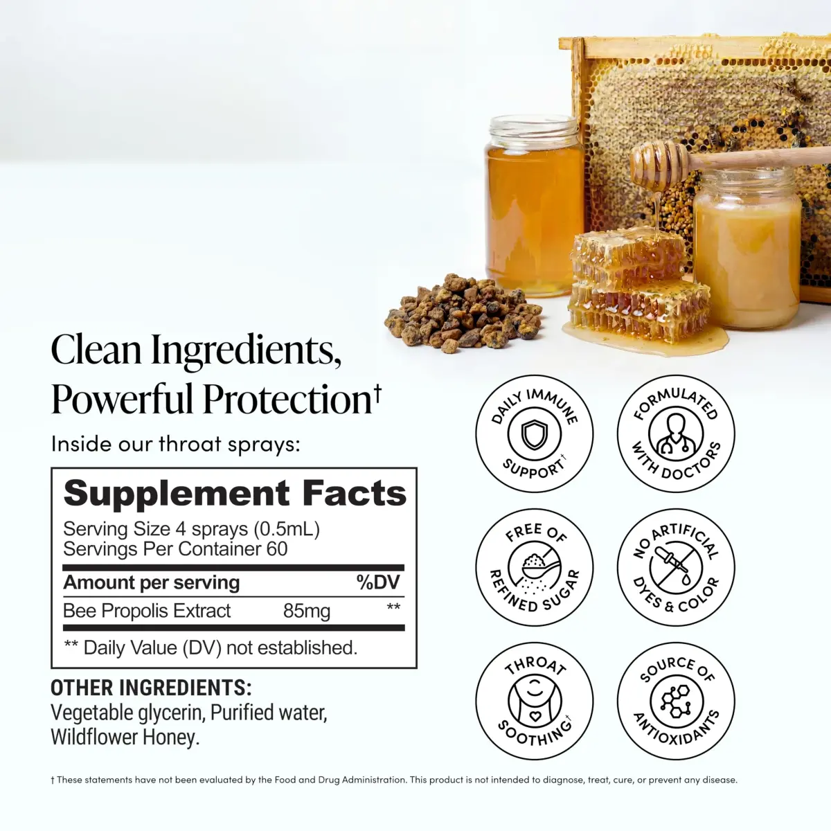 Beekeeper's Naturals Propolis Throat Spray 30 ml (1 Fl Oz) | Natural Immune Support & Antioxidants - view 4