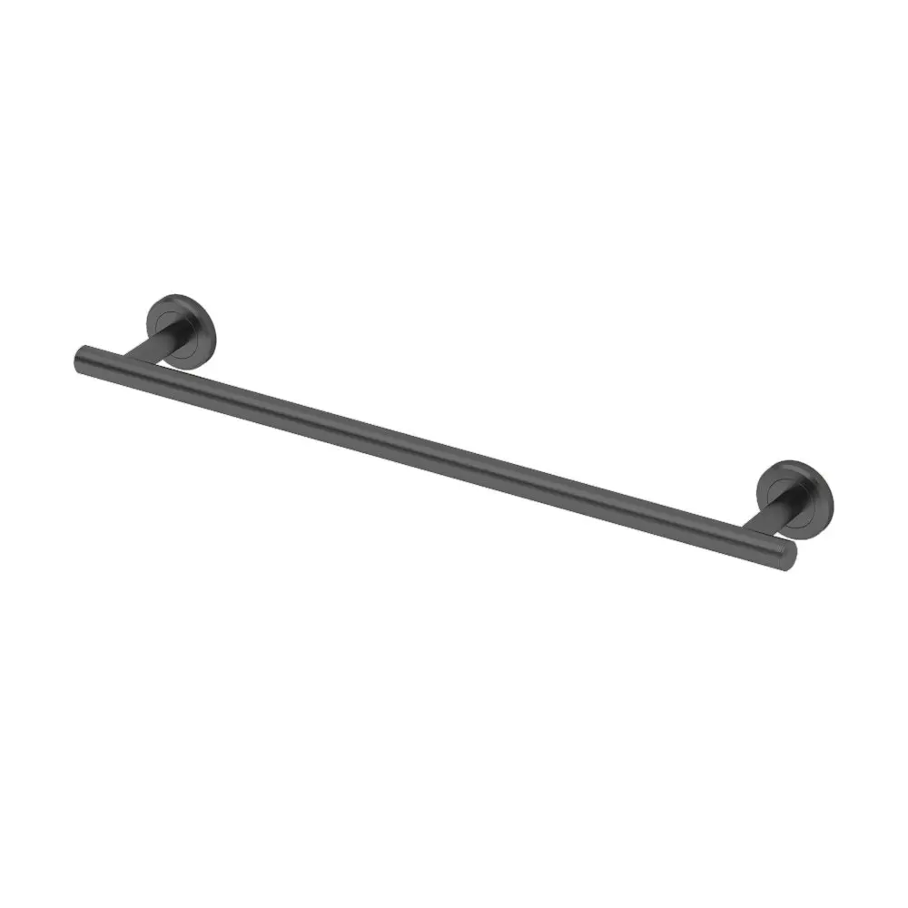 Gatco Latitude II 18" Towel Bar Matte Black | Seamless Modern Bathroom Accessory - view 4