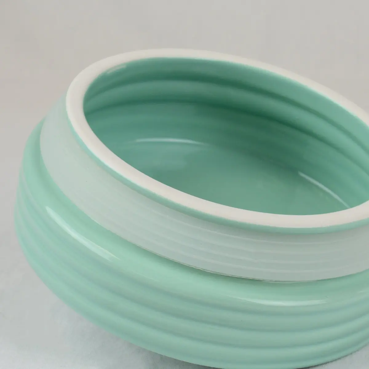 DII Ceramic Cookie Jar Aqua 2.27 kg (5 lb) | Airtight Seal for Freshness - view 4